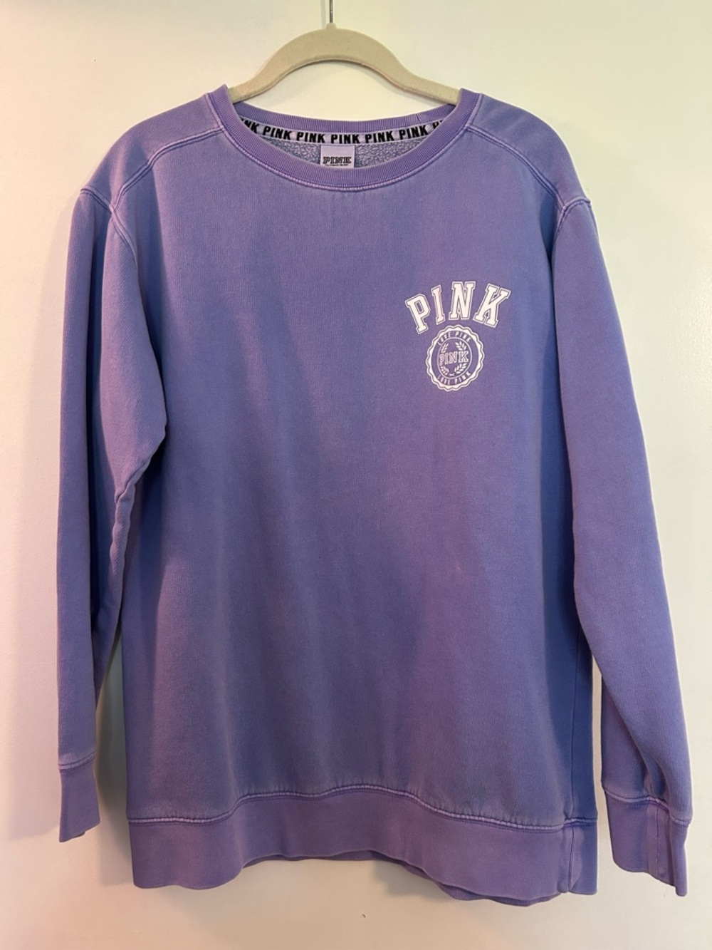 Victoria's Secret PINK Lavender Crewneck Sweatshirt - Light Purple size XS